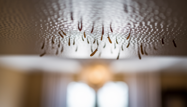 larves-gros-plan-plafond-maison