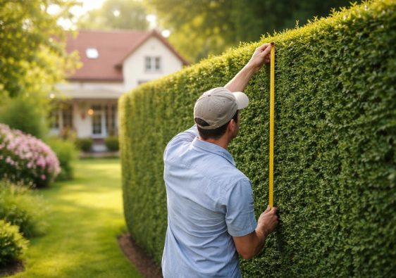 personne-mesure-haie-jardin-maison