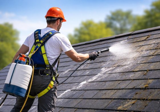 professionnel-nettoyage-toiture-ardoise-harnais