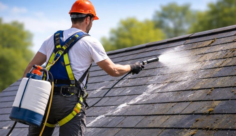 professionnel-nettoyage-toiture-ardoise-harnais