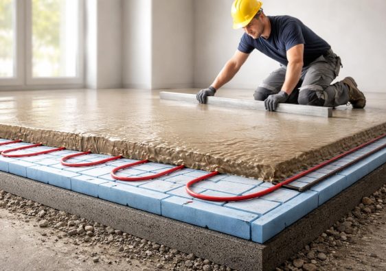 plancher-chauffant-coupes-couches-travailleur